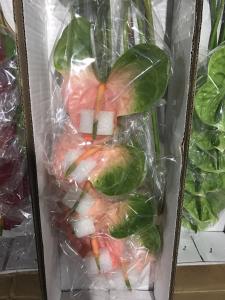 粉底绿边掌